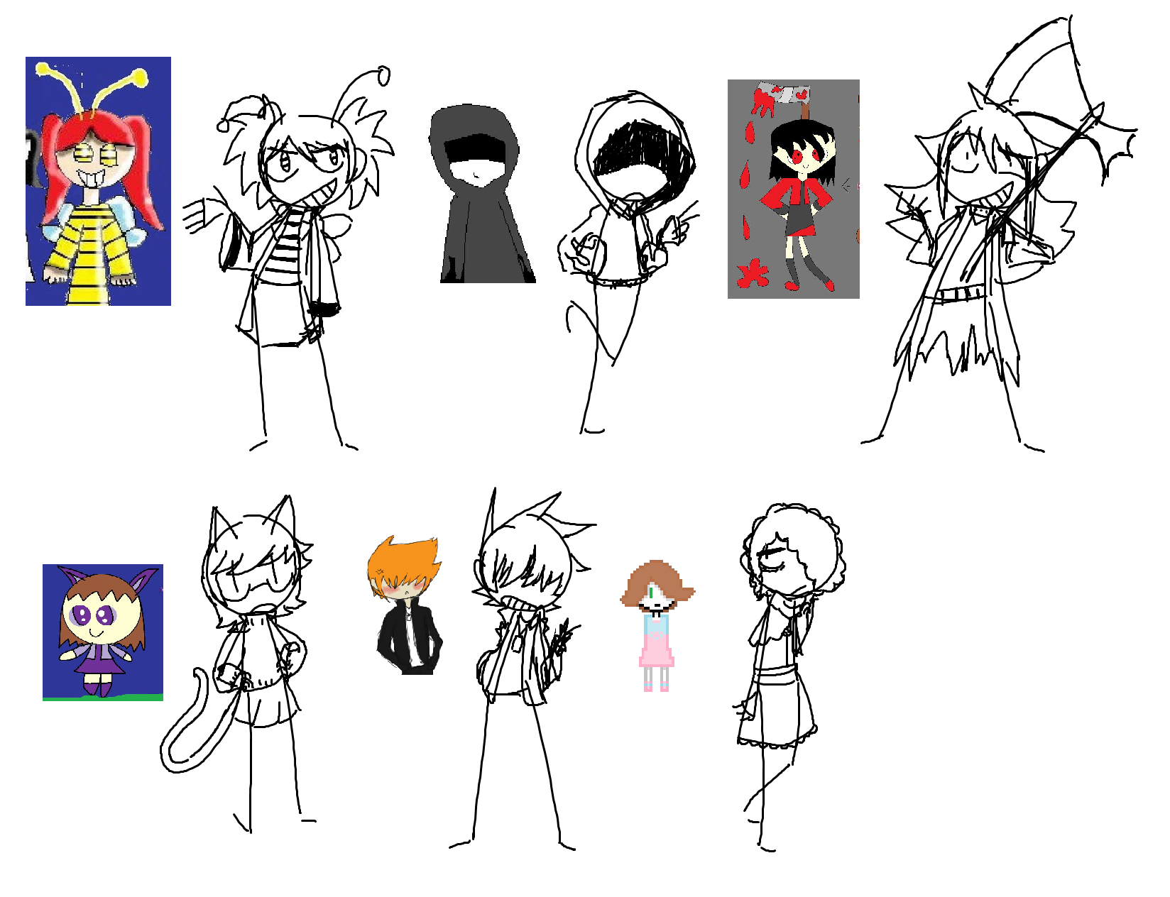 Redrawing old characters